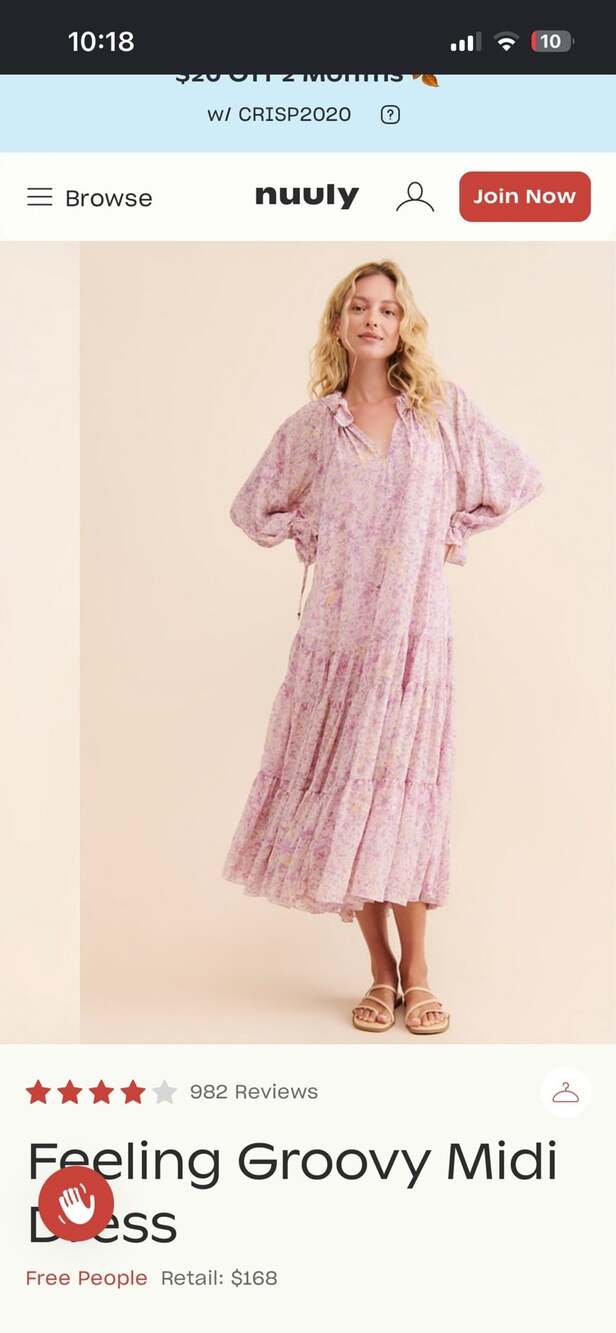 Free People Feeling Groovy Maxi Dress Size XS Purple Floral Ruffled
